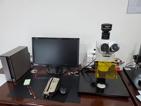 明美体视荧光显微镜用于朱墨时序司法鉴定