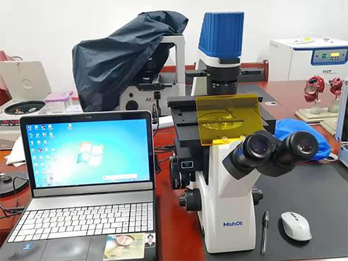 明美倒置荧光显微镜助力大同大学细胞观察