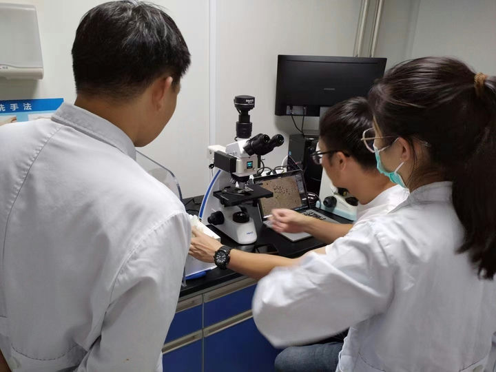 荧光生物显微镜在病理科切片观察中的应用